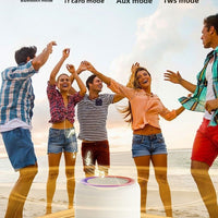 Enceinte Bluetooth Portable avec LED & Basses Puissantes