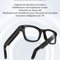 Lunettes Connectées AI avec Caméra 8MP & Audio Bluetooth