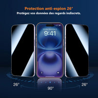 Film de Protection Anti-Espion Platyne pour iPhone 17 Pro – Confidentialité et Protection Optimale