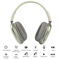 CASQUE SANS FIL BLUETOOTH