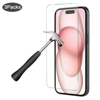 PACK DE 3 VERRES TREMPES IPHONE 15