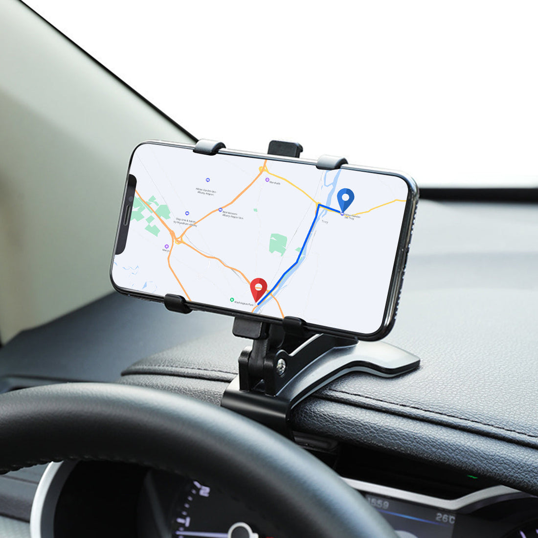 Support de Téléphone Voiture avec Rotation 180°