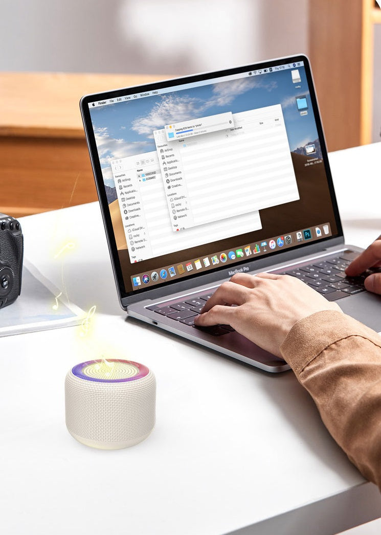 Enceinte Bluetooth Portable avec LED & Basses Puissantes