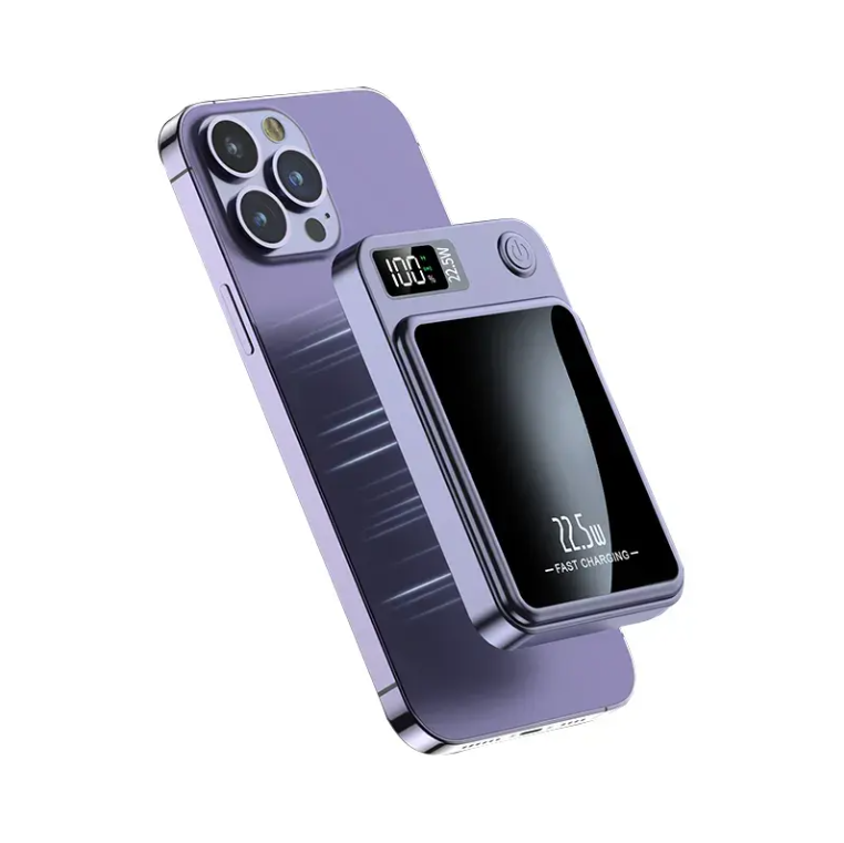 POWER BANK 10000 mAh AVEC ECRAN LED MAGSAFE