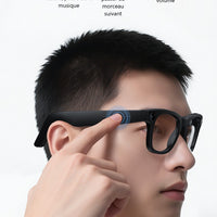 Lunettes Connectées AI avec Caméra 8MP & Audio Bluetooth
