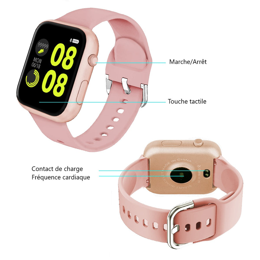 MONTRE  FITNESS BLUETOOTH MULTIFONCTION COMPATIBLE iOS