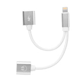 Lightning-Adapter, 1 Stecker und 2 Buchsen, iOS 11