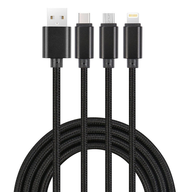 3-in-1-Kabel (Lightning/Micro-USB/USB-C)