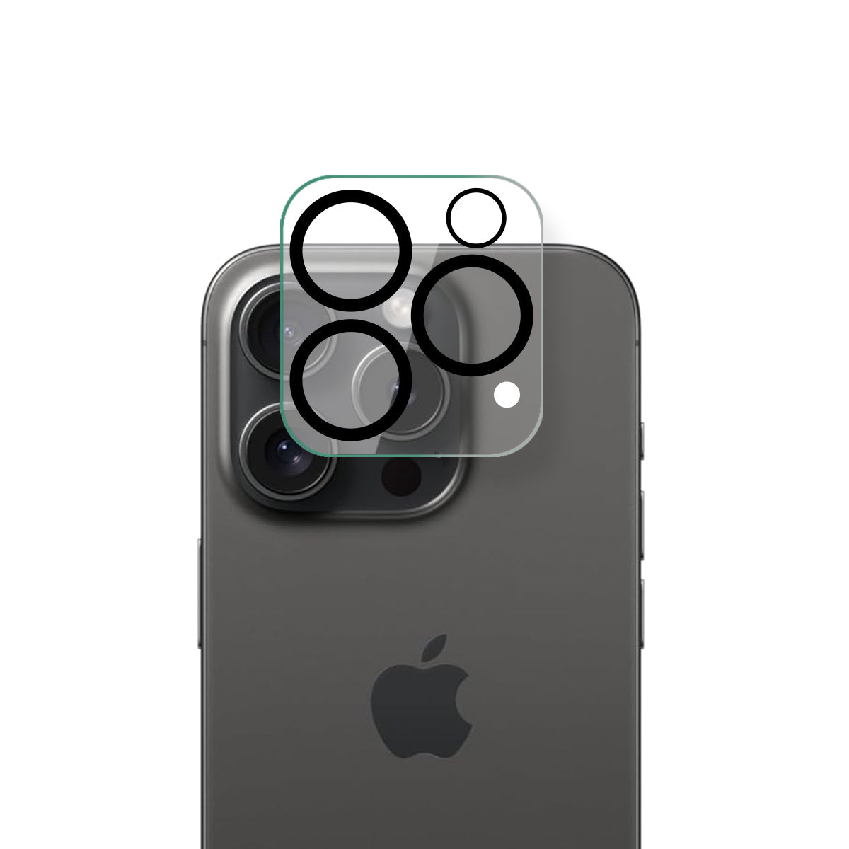 Protecteur Lentille Verre Trempé 9H Pour IPhone 17 Pro - Anneau Métallique, Aluminium Aéronautique, Anti-Rayures