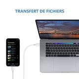 Câble USB C vers USB C 2 Mètres