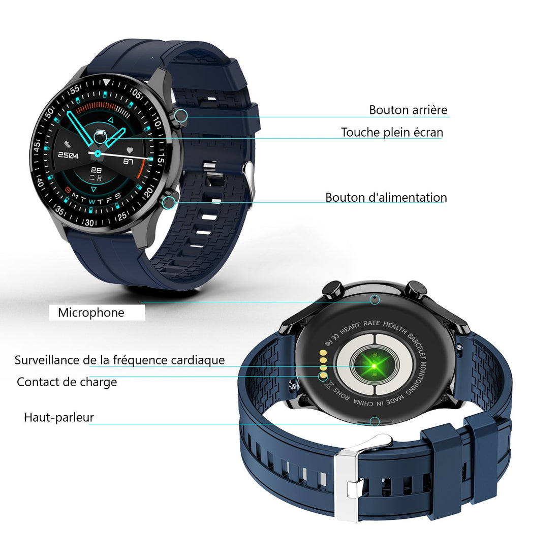 MONTRE CONNECTEE BLUETOOTH MULTIFONCTIONS